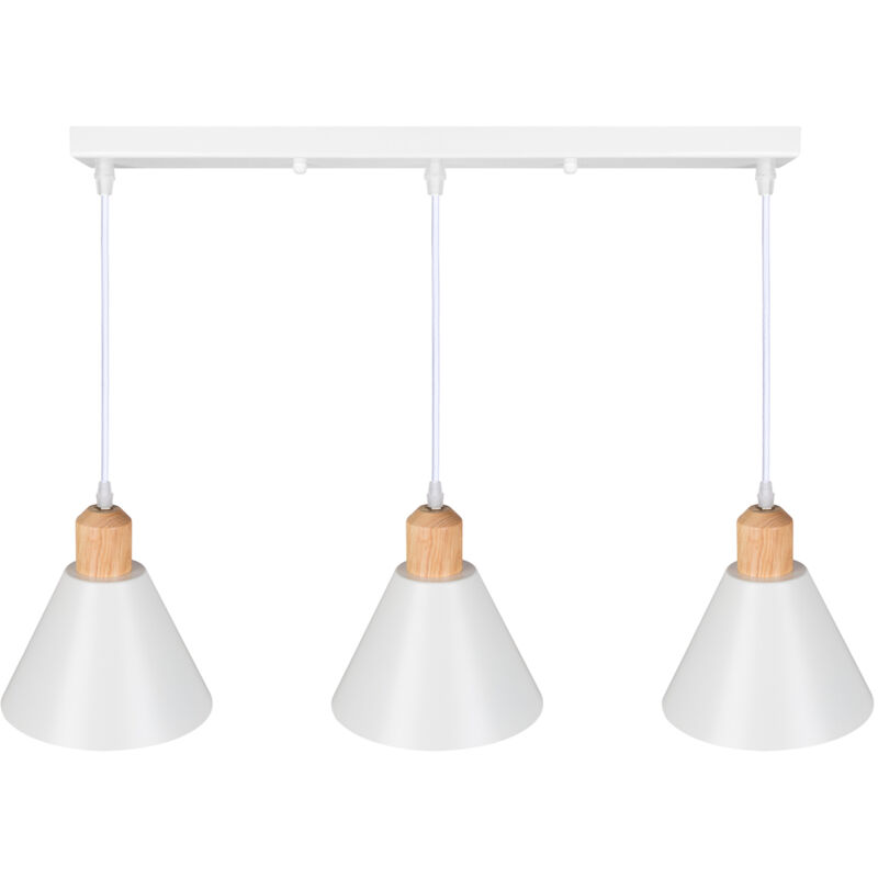 

Lámpara Colgante 'Heidi' [SKD-P208-3-W] | Blanco (SKD-P208-3-W)
