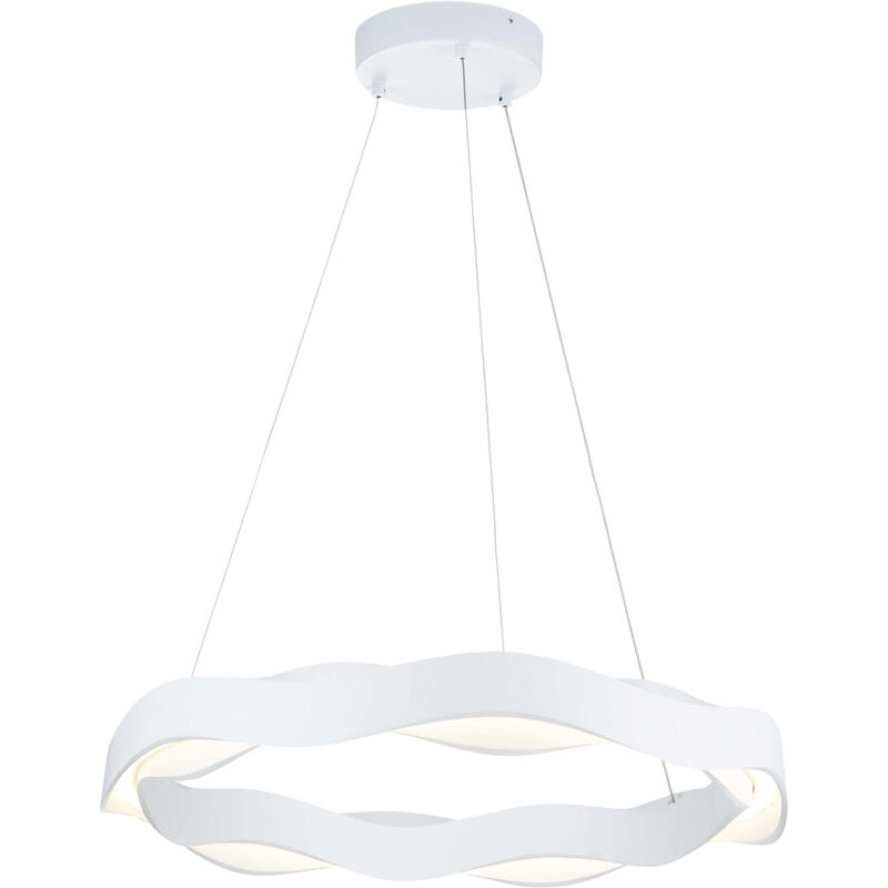 

Grok Hello - Colgante de techo circular LED redondo Blanco mate Atenuación de red (LC) 63cm 2300lm 2700K