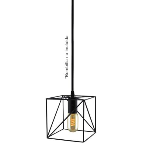 Lampara colgante Hub E27 1M Negro
