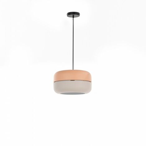 Lámpara colgante Idra en metal rosa y gris STS - 35cm x 35cm x 150cm