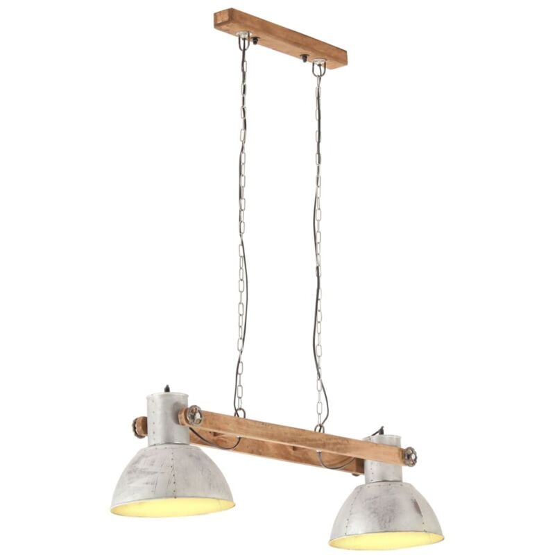 

vidaXL Lámpara colgante industrial 25 W plateada 109 cm E27 - Multicolor