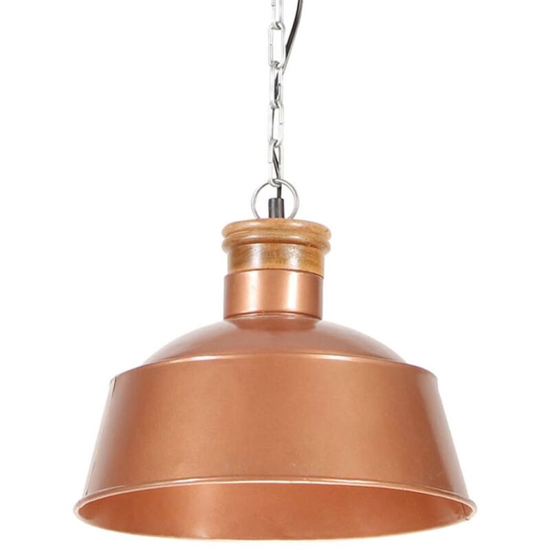 

Lámpara colgante industrial 32 cm cobre E27