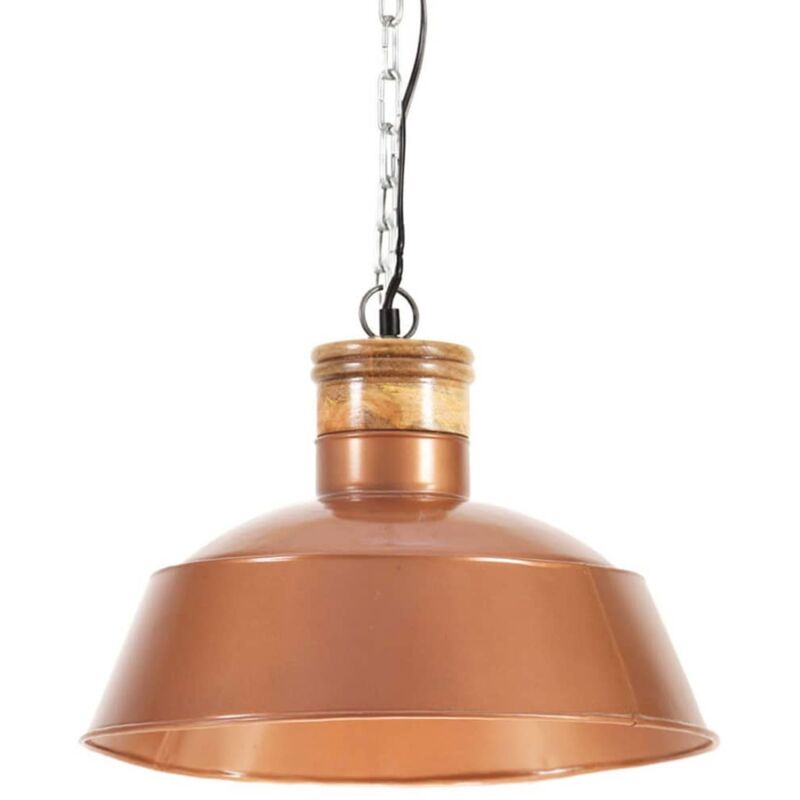 

vidaXL Lámpara colgante industrial 42 cm cobre E27 - Oro
