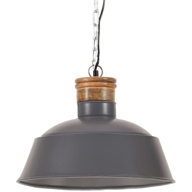 

Lámpara colgante industrial 42 cm gris E27