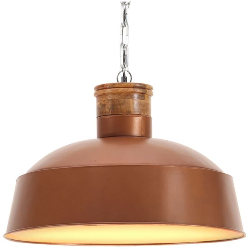 

vidaXL Lámpara colgante industrial 58 cm cobre E27 - Oro