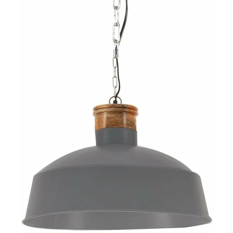 

Lampara colgante industrial 58 cm gris E27
