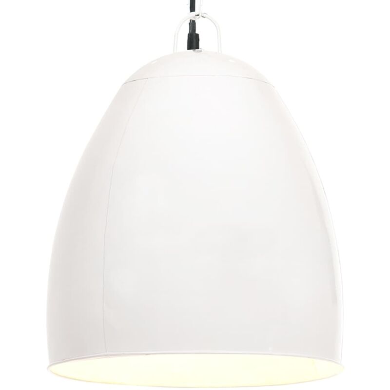 

Lámpara colgante industrial redonda 25 W blanca 42 cm E27
