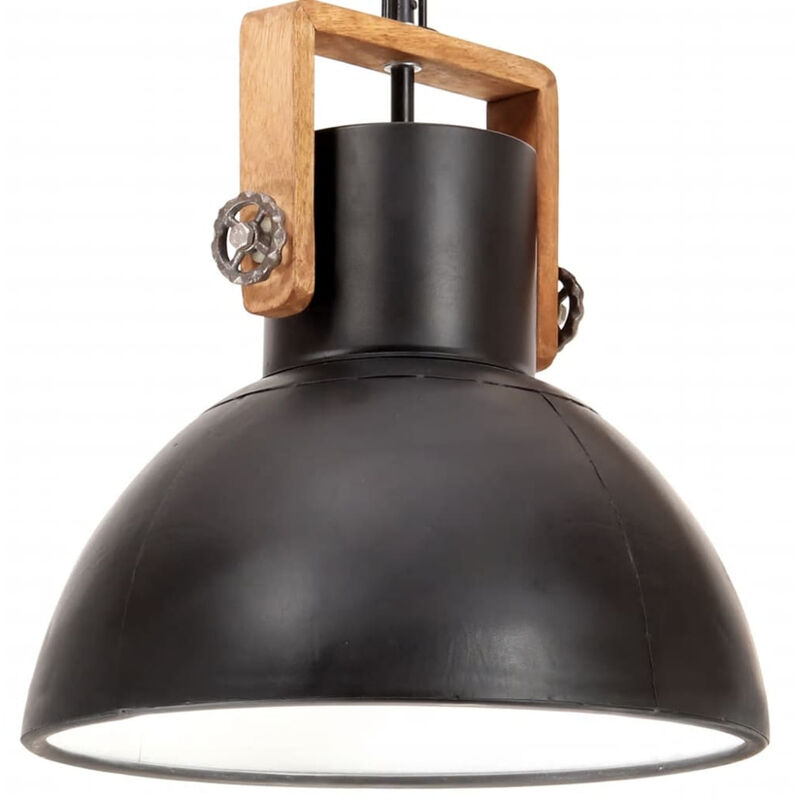 

Lampara colgante industrial redonda 25 W negro 40 cm E27