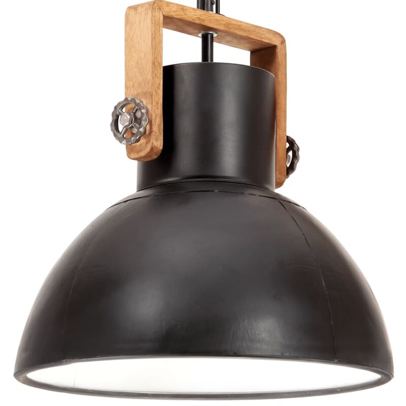 

Lámpara colgante industrial redonda 25 W negro 40 cm E27