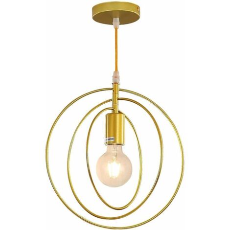 Lámpara colgante industrial retro, araña vintage negra con pantalla metálica, ideal para restaurantes, salas de estar, dormitorios, cocinas, bares y pasillos (bombilla no incluida).