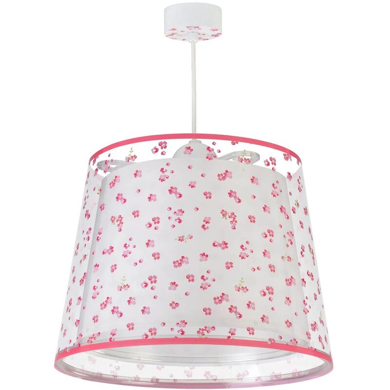 

Lúzete - Lámpara Colgante Infantil Dream Flowers E27 Rosa