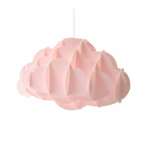 Lámpara Colgante Infantil Nube Rosa (1XE27)  Rosa   IluminaShop