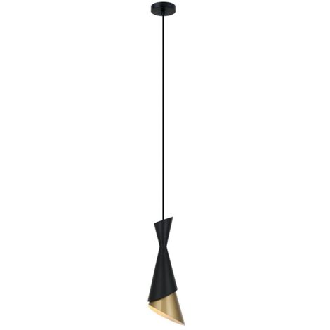 Lámpara colgante Italux MALIA PND859491 BKGD en oro negro