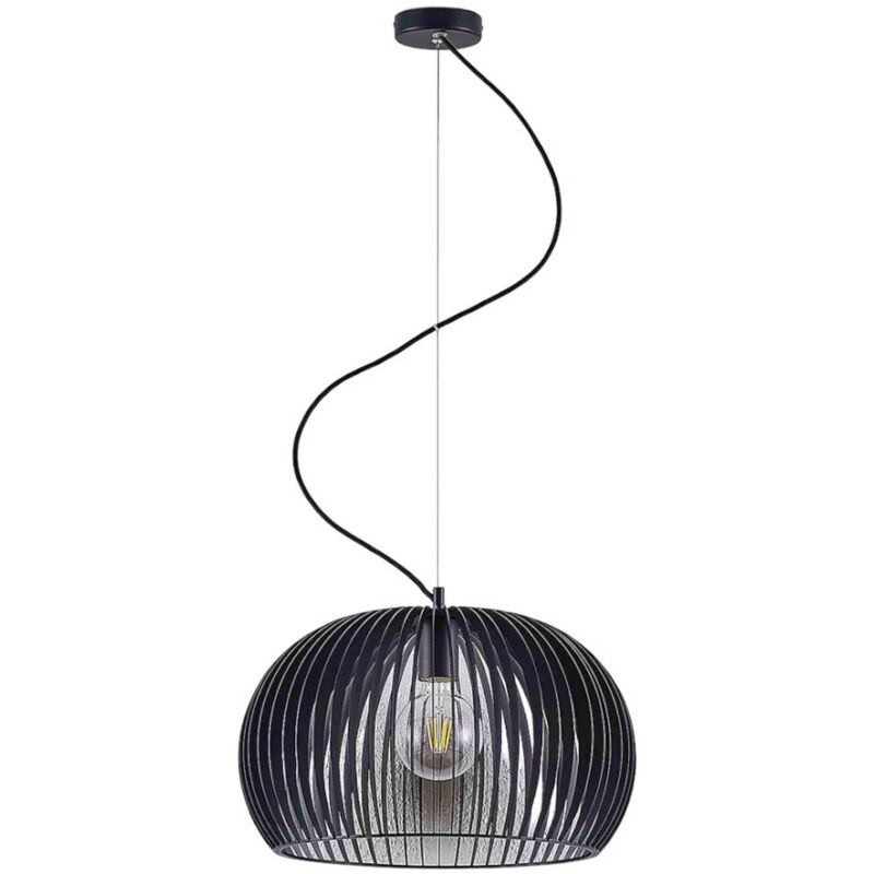 

Lindby - Lámpara colgante Jusra de metal negro, 1 bombilla