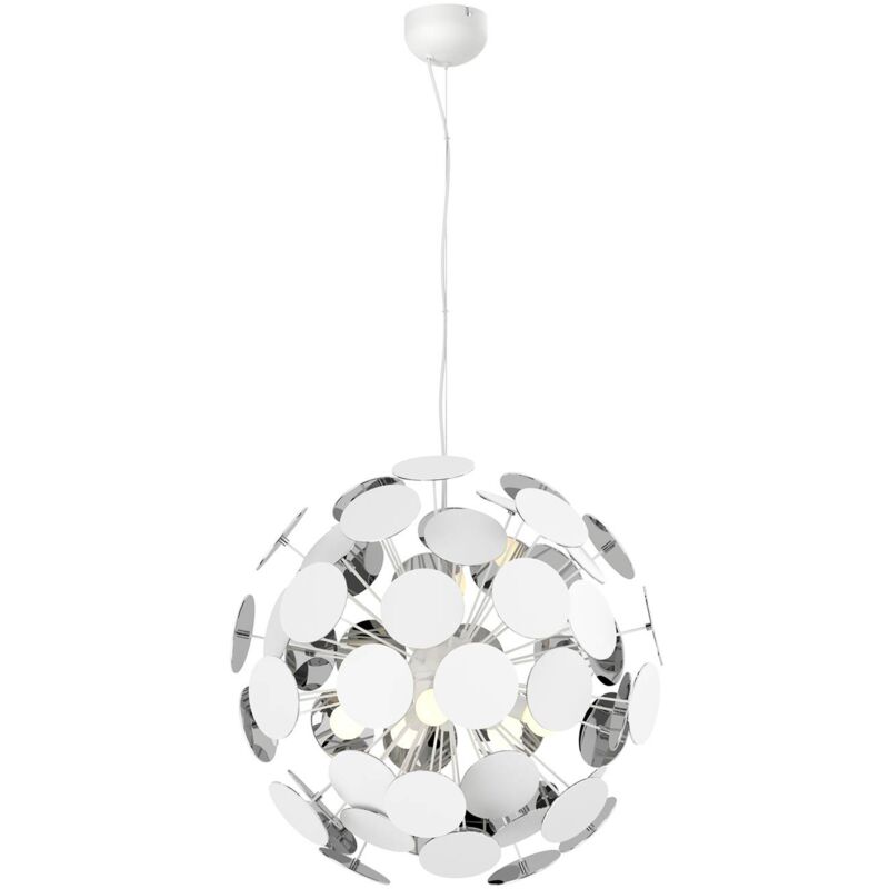 

Lindby - Lámpara colgante Kinan con discos, blanco