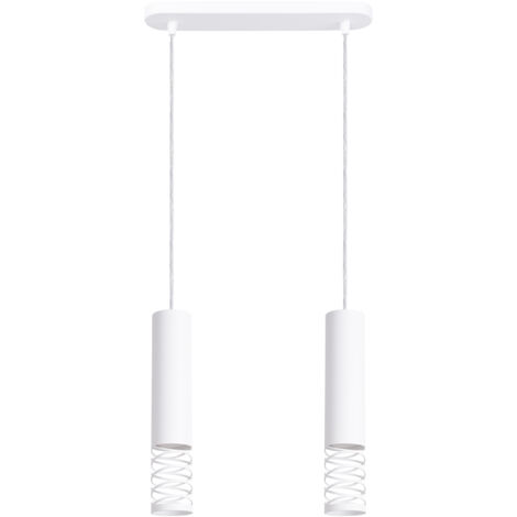 Lámpara colgante Lami blanco acero 2xGU10  33cm Sollux