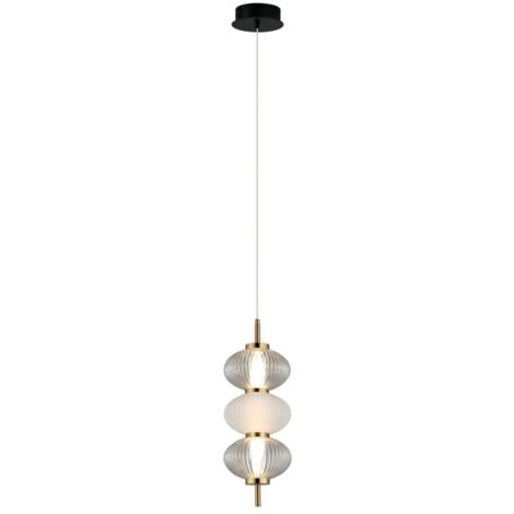 Lámpara colgante LED 12W TESTA PND849383BK Italux