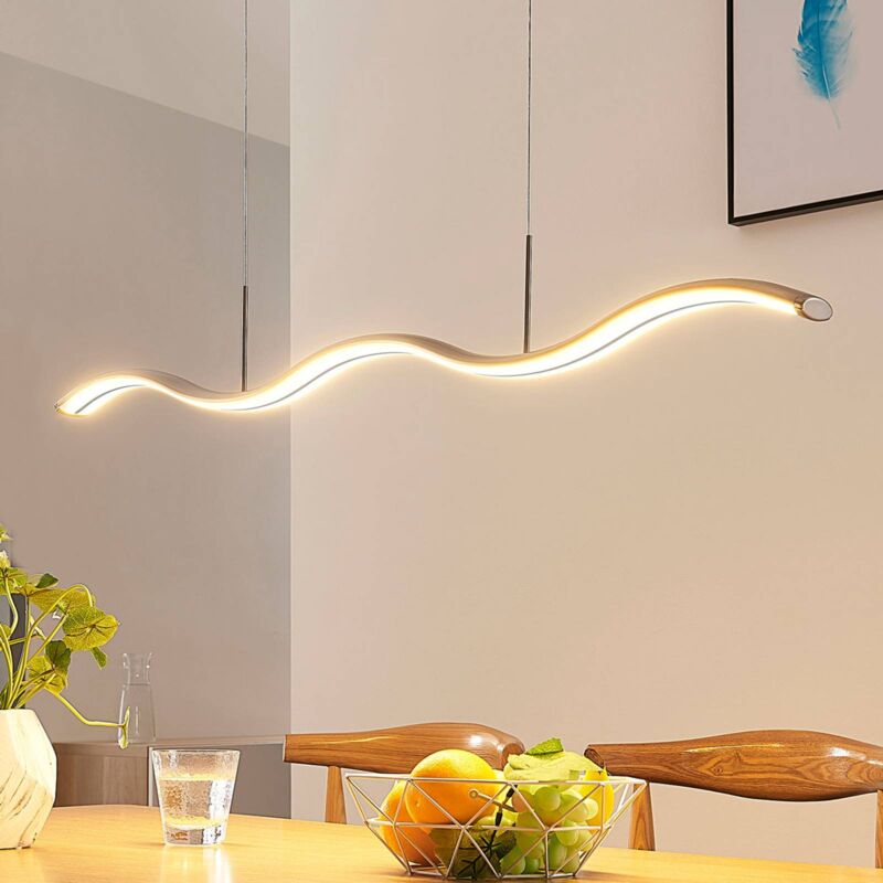 

Lucande - Lámpara colgante LED Brama de diseño ondulado