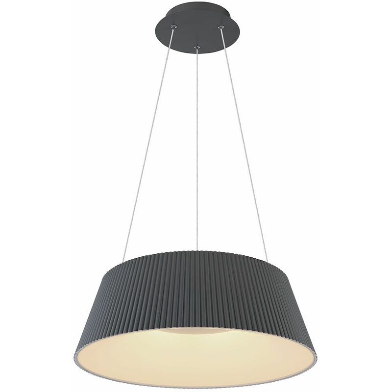 

Lámpara colgante LED de techo para sala de estar REGULABLE CONTROL REMOTO Lámpara colgante de luz diurna antracita Globo 48801AH-45