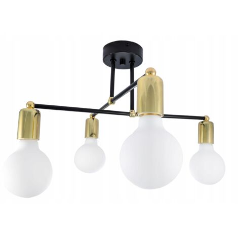 Lámpara colgante LED Edison dorada moderna tipo loft