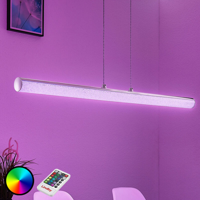 

Lámpara colgante LED Fria, cilindro, RGB