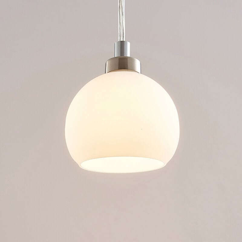 

Lámpara colgante LED Kimi de riel 1 fase, níquel