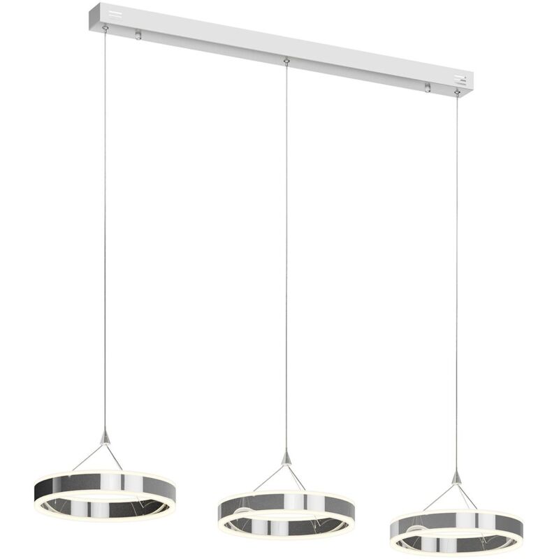 

Lámpara colgante LED Lyani, 3 anillos, horizontal
