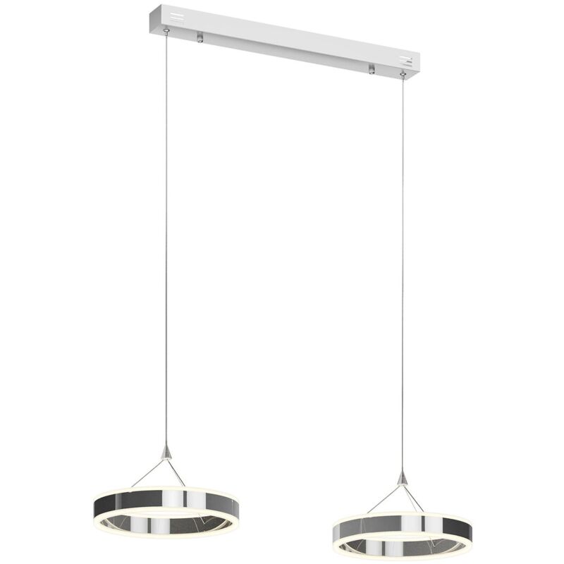 

Lámpara colgante LED Lyani, 2 anillos, horizontal