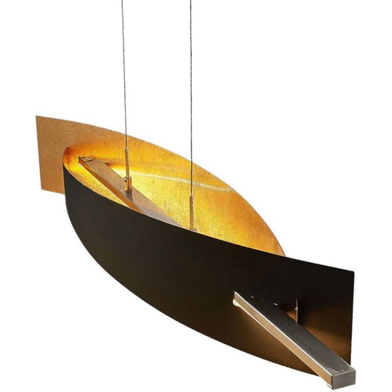 

Lucande - Lámpara colgante LED Marija, vertical, negro