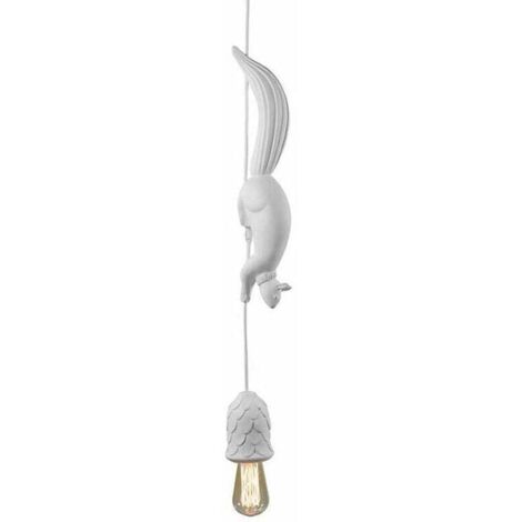 Lámpara colgante LED moderna Ulisem de resina estilo ardilla nórdica, iluminación decorativa para habitación infantil.