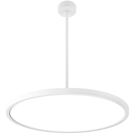 Lámpara colgante Led MOON KRAMFOR 40-44-48W chip OSRAM, Ø583mm, CCT + Night Light, suspendido con barra fija, 3000-4000-6000K