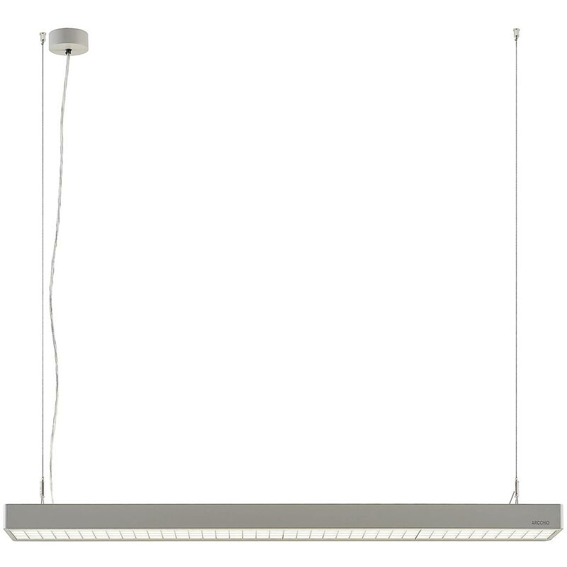 

Lámpara colgante LED oficina Susi, dim DALI, plata