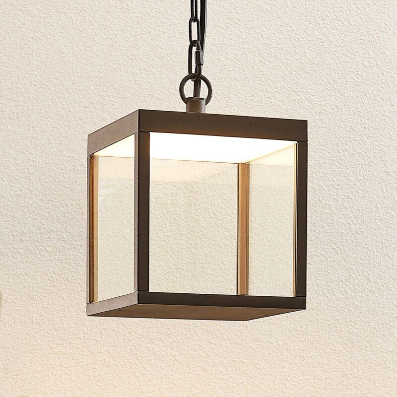 

Lámpara colgante LED para exterior Cube, 18 cm
