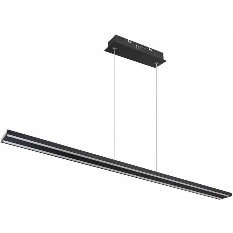 

Lámpara colgante LED techo sala de estar péndulo luz de pasillo 3 pasos DIMMER negro Globo 17009S