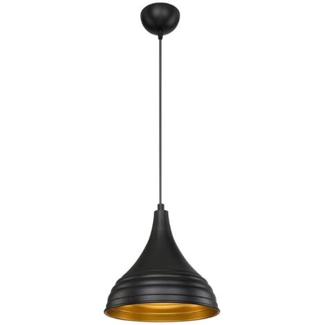 Lámpara colgante Leda ASZ1338 en metal negro