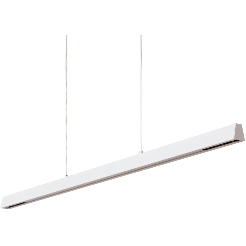 Lámpara Colgante Lineal LED 42W Aluminio Blanco Seleccionable Iluminación Doble Cara Funky Chaka Blanco Seleccionable (Cálido-Neutro) 2700K - 3500K