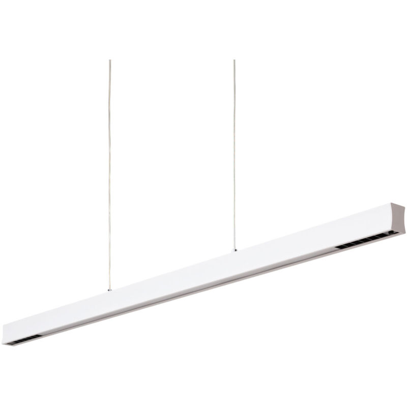 Lámpara Colgante Lineal LED 42W Aluminio Blanco Seleccionable Iluminación Doble Cara Funky Chic Blanco Seleccionable (Cálido-Neutro) 2700K - 3500K
