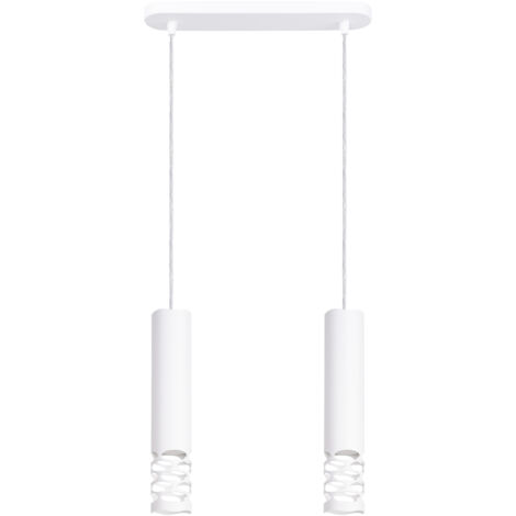 Lámpara colgante Liro blanco acero 2xGU10  33cm Sollux