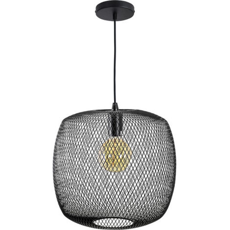 Lampara Colgante Lumiere Negro 1xe27 Regx35x35 de FABRILAMP.