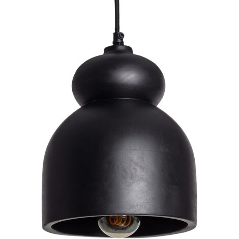 Lámpara Colgante Madera Vakarai Negro
