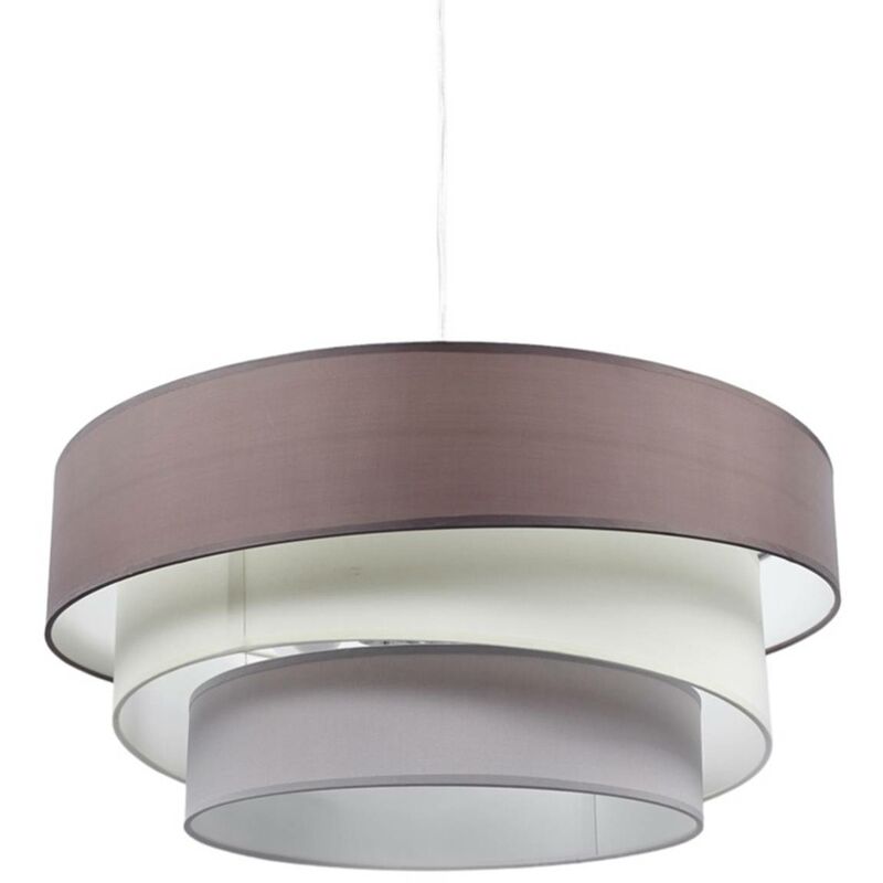 

Lindby - Lámpara colgante Melia de 3 capas, marrón y gris