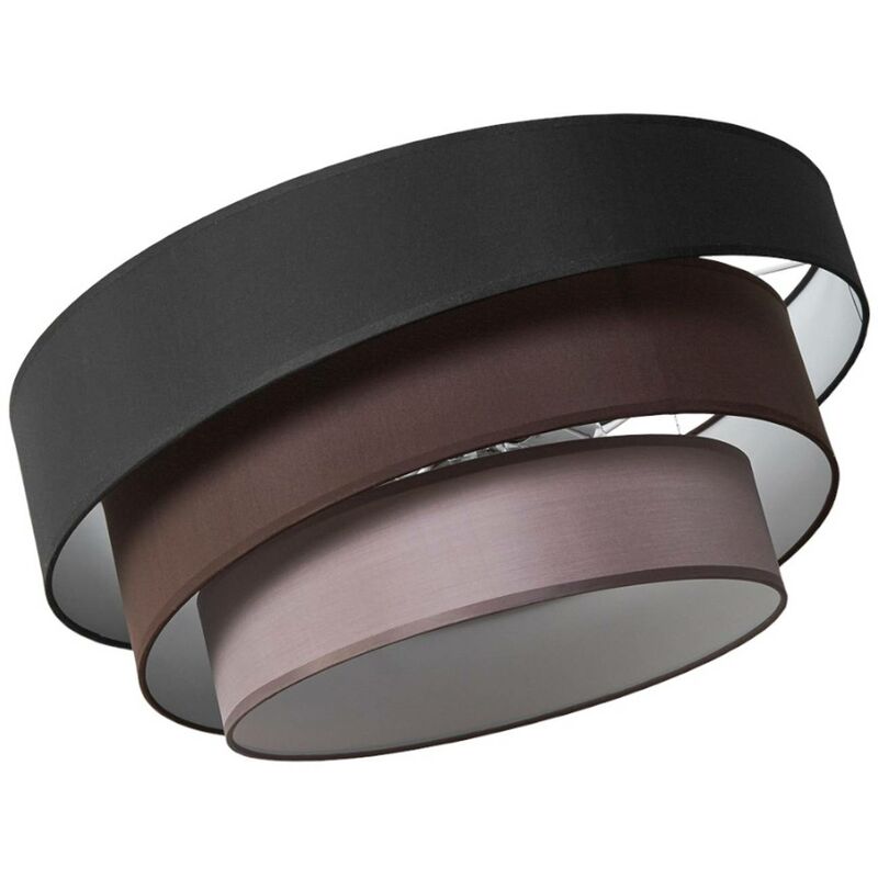 

Lindby - Lámpara colgante Melia oscura en negro y marrón