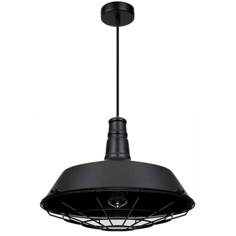 Lámpara Colgante Metal Jagger Negro