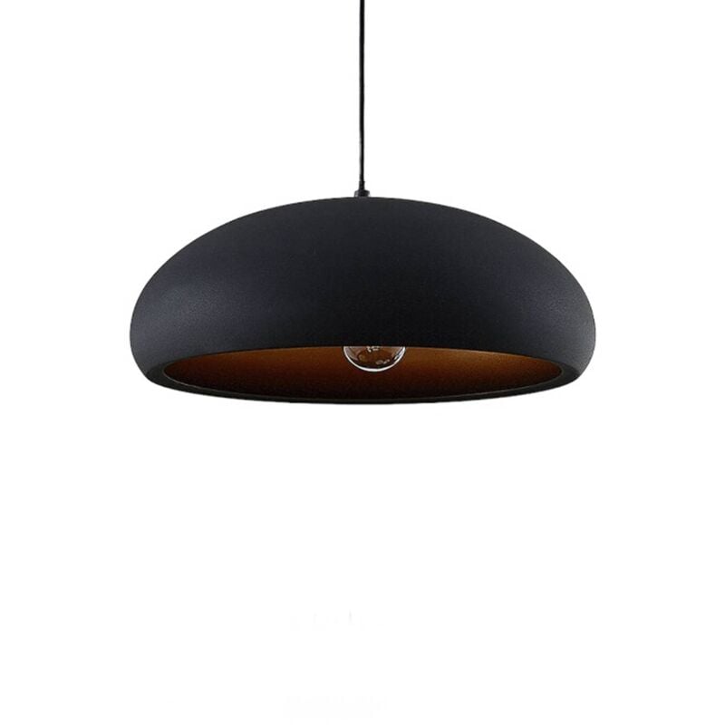 

Lindby - Lámpara colgante metálica Gerwina, negro-dorado