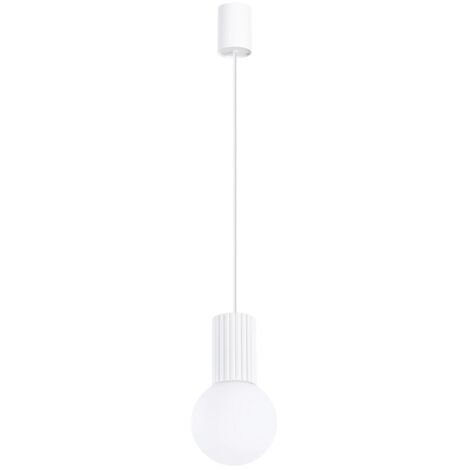 Lámpara colgante Mido blanco, 1 luz
