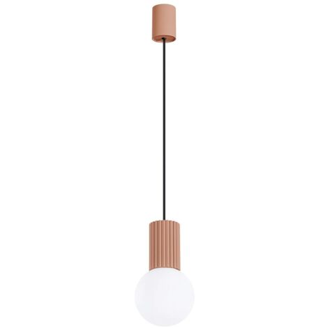 Lámpara colgante Mido moca, 1 luz