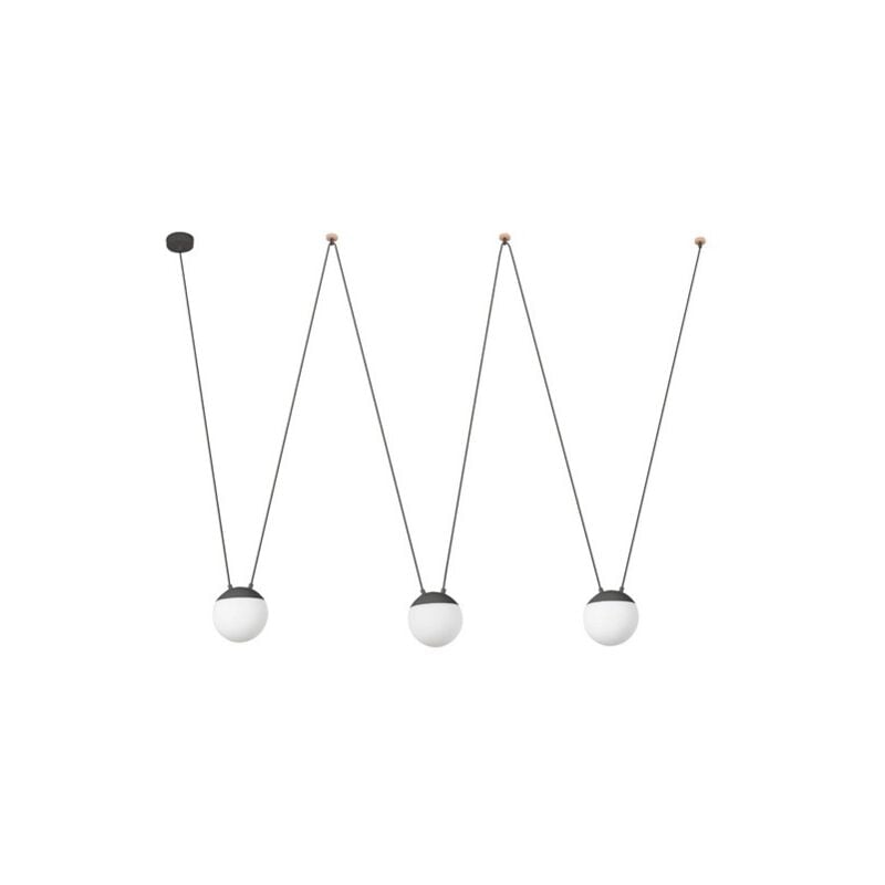

Faro Barcelona - MINE Lámpara colgante 28376-3L - GRIS OSCURO