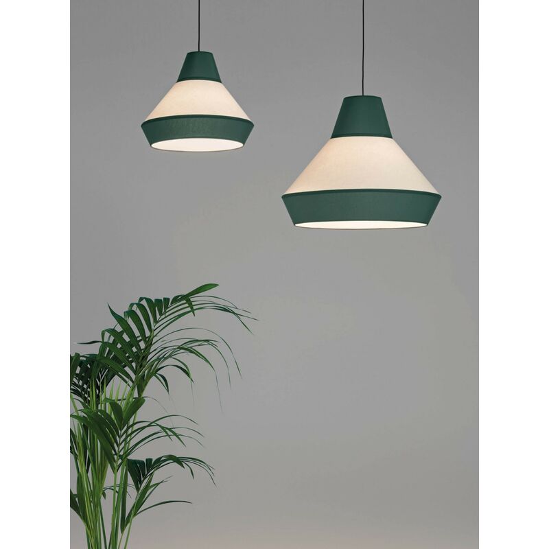 

Lámpara colgante Modena Verde/Lino 1X20W LED E27