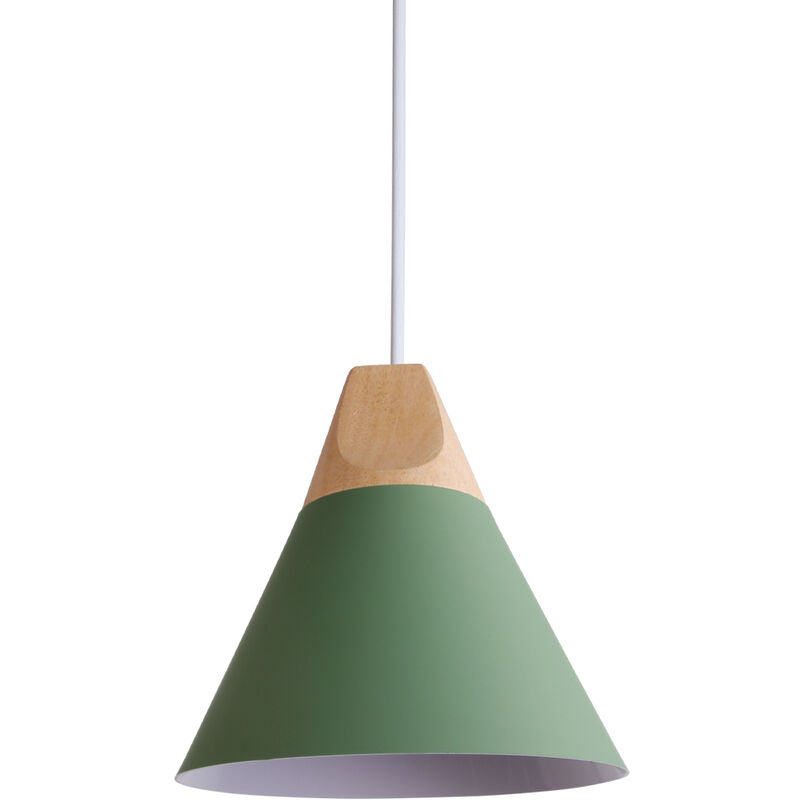 

Lámpara Colgante Moderna Lustre Nórdica Verde Colgante de Luz Retro Lampara Techo Antigua Lámpara de Techo Minimalista Bombilla E27 Iluminación