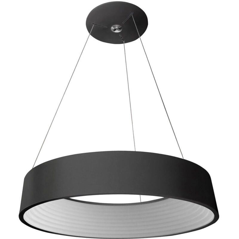 

Italux Mattia - Lámpara colgante LED moderna negra, blanco cálido 3000K 2310lm regulable